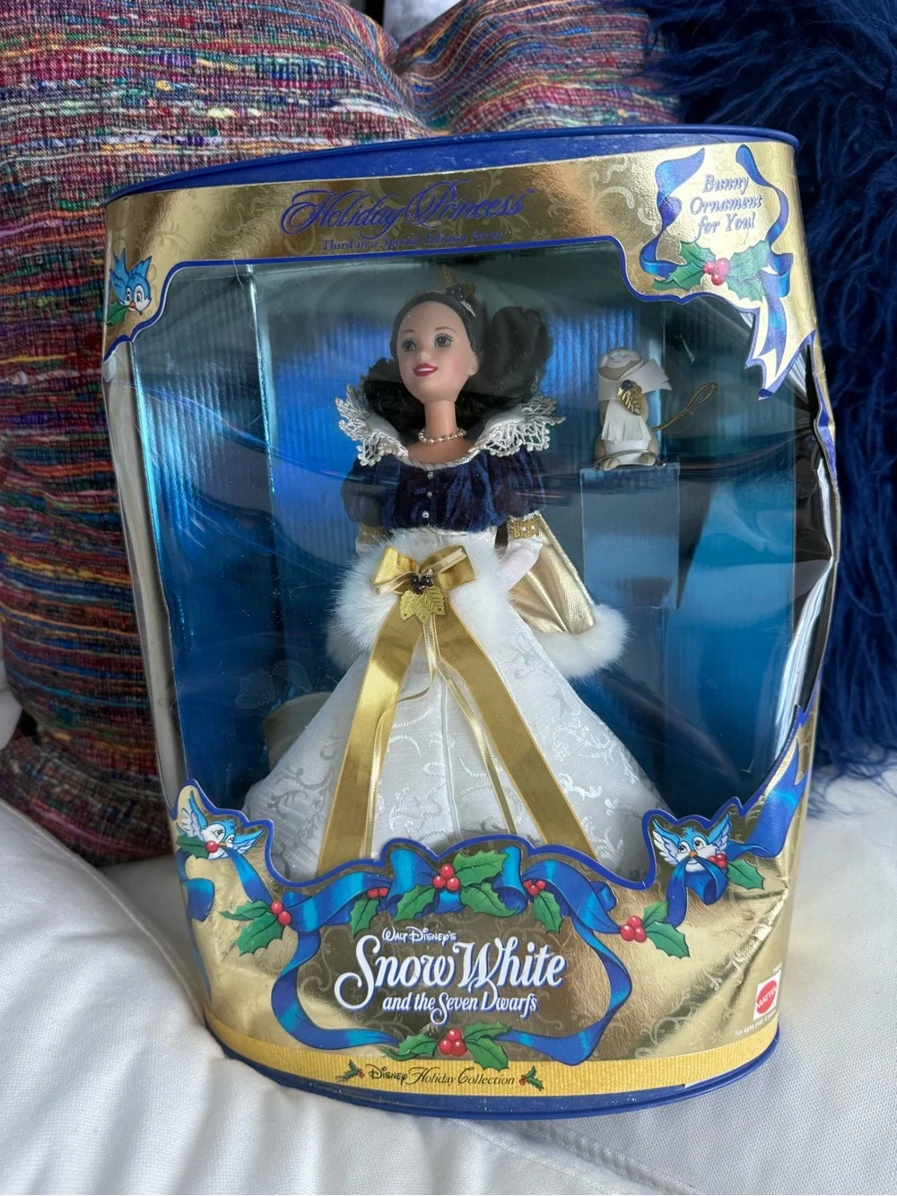 Disney Snow White Holiday Doll - White, Navy & Gold